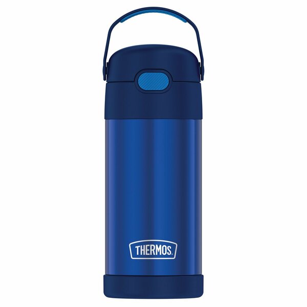 Thermos 12-Ounce FUNtainer Vacuum-Insulated Stainless Steel Bottle Navy F4100NY6